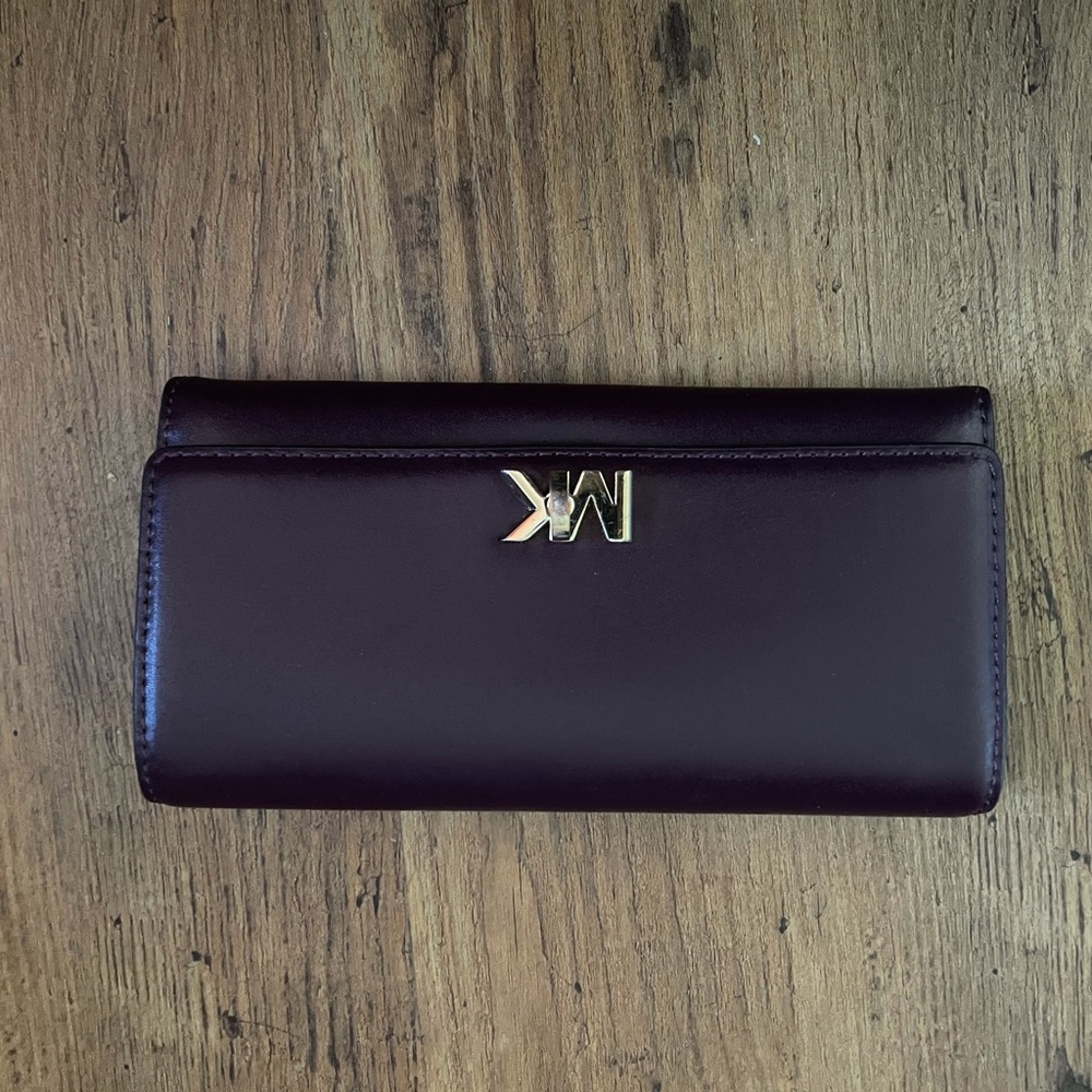 Maroon Michael Kors wallet
